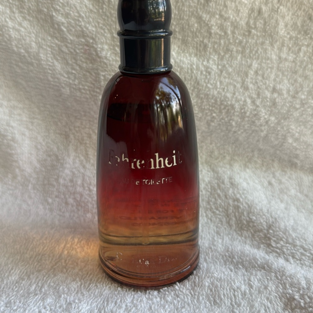 Christian Dior Fahrenheit cologne worn bottle 95% full